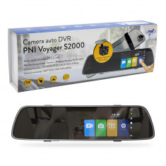 Resigilat : Camera auto DVR PNI Voyager S2000 Full HD incorporata in oglinda retro foto