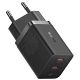 Incarcator retea Baseus GaN5 Pro, Quick Charge 40W, 2 x USB Type-C, negru