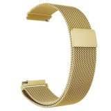 Cumpara ieftin Curea Milanese Loop, compatibila Samsung Galaxy Watch6 44mm, telescoape Quick Release, Auriu