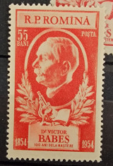 Victor Babe? - Lp 366 / 1954 - Serie MNH foto