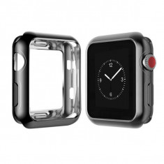 Husa silicon Apple Watch 38mm, carcasa protectie spate margini ecran, Seria 1,2 foto