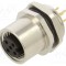 Conector M12 soclu mamă 5 pini 2A 60V IP67 drept THT LUTRONIC