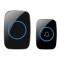 Sonerie wireless, Plug and Play, Cu buton impermeabil, 1 x Transmitator, 4 Niveluri de volum, 36 Melodii, LED Flash, Negru