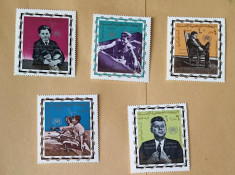 YEMEN 1967 KENNEDY, SUPRATIPAR - SERIE COMPLETA NESTAMPILATA MNH foto