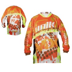 Tricou (bluza) cross-enduro pentru scuter - motocicleta Unik Racing model MX01 culoare: portocaliu fluor &ndash; marime S