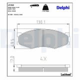 Set placute frana disc Infiniti M30, M30 Convertible; Nissan 300ZX, Axxess, Bluebird, Cabstar, Laurel, Navara, Pick Up, Serena, Silvia, Trade, Trade