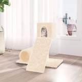 VidaXL Ansamblu de pisici cu st&acirc;lp din funie de sisal, crem, 59 cm