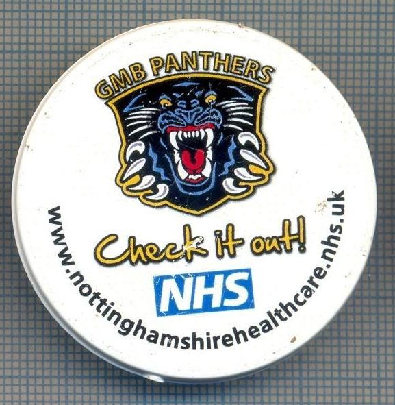 AX 643 INSIGNA- GMB PANTHERS -PANTERELE DIN NOTTINGHAM -CLUB BRITANIC DE HOCHEI