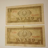Bancnota 1 leu 1966 circulata