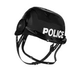 Casca de Politist, din plastic, Negru, ATU-085793, Oem