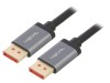 Cablu DisplayPort 1.4 2m Negru Aluminiu