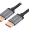 Cablu DisplayPort 1.4 2m Negru Aluminiu