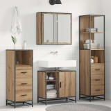 vidaXL Set de mobilier pentru baie cu sertar 3 pcs stejar artizanal 3402406