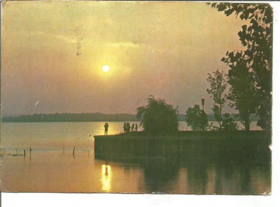 #carte postala-CONSTANTA-Mamaia-Apus de soare foto