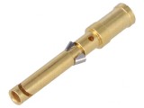 Pin mamă aliaj cupru aurit 2,5mm2 crimpat