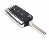 Carcasa cheie Topautochei&reg; pentru Octavia A7 Golf 7 MK7 Passat Beetle Polo Leon, 3 butoane, Oem