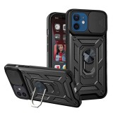 Husa iPhone 12 protectie camera Techsuit CamShield Series, negru