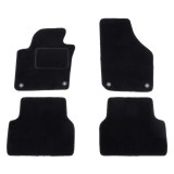 Set covorase auto mocheta Velor VW TIGUAN (5N), 09.2007-04.2011; TIGUAN (5N2), 04.2011-05.2016, negru,