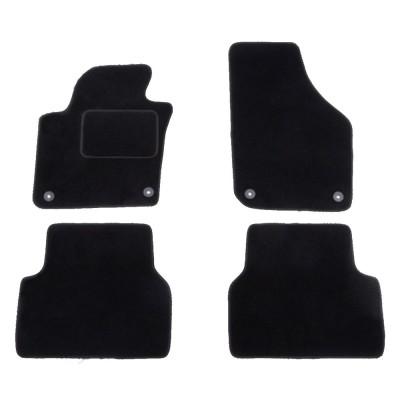 Set covorase auto mocheta Velor VW TIGUAN (5N), 09.2007-04.2011; TIGUAN (5N2), 04.2011-05.2016, negru, foto