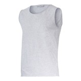 TRICOU BUMBAC FARA MANECI / GRI - M