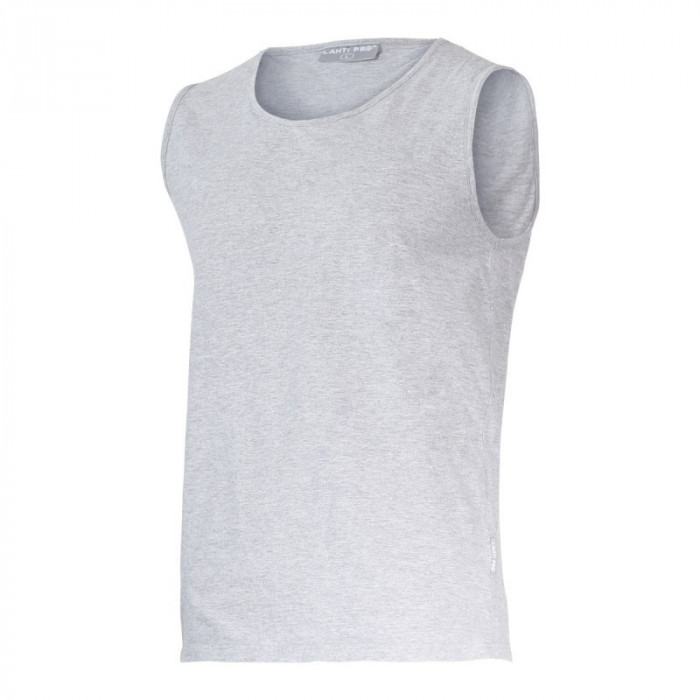 TRICOU BUMBAC FARA MANECI / GRI - S