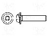 Surub M6, o&amp;#355;el, lungime 16mm, buton, pas filet {{Pas filet}}, BOSSARD - 3070498