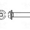 Surub M5, o&amp;#355;el, lungime 12mm, buton, pas filet {{Pas filet}}, BOSSARD - 3070491