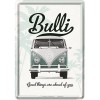 Placa metalica - Volkswagen Bulli - 10x14 cm, Nostalgic Art Merchandising