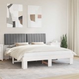 Cumpara ieftin Cadru de pat cu tablie tapitata Gri deschis 180 x 200 cm