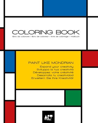 Coloring Book - Paint like Mondrian: libro da colorare libro de colorear livre de coloriage malbuch foto