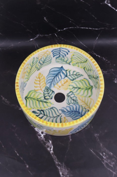 Lavoar Pentru Baie Rami Yellow 32 x 32 x 15 cm