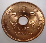 J.210 AFRICA DE EST EAST AFRICA COLONIE BRITANICA 10 CENTS 1964 H AUNC, Bronz
