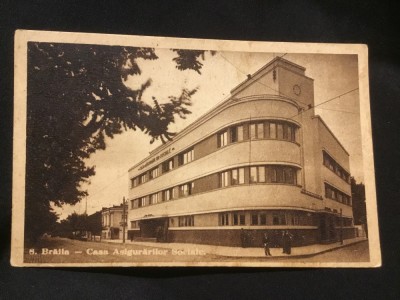 carte postala circulata - Braila / Casa Asigurarilor Sociale ! foto