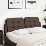 Perna pentru tablie pat, maro, 120 cm, piele artificiala GartenMobel Dekor, vidaXL