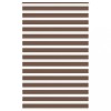 Jaluzea tip zebra maro lățime țesătură 145,9 cm poliester