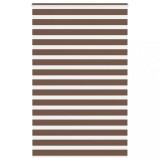 vidaXL Jaluzea tip zebra maro lățime țesătură 145,9 cm poliester