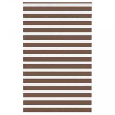 Jaluzea tip zebra maro lățime țesătură 145,9 cm poliester foto