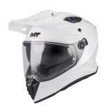 Cumpara ieftin Casca touring/adventure MT model Track SV Pure A0 alb lucios &ndash; tip viziera: HS 12 XXL (63/64cm)