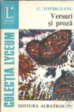 Cumpara ieftin Versuri si proza - George Topirceanu