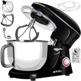 Robot de Bucătărie Planetar, 2200W, 6.2L, 6 Viteze + Puls, Sistem de Antrenare Metalic, cu Accesorii de Patiserie