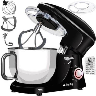 Robot de Bucătărie Planetar, 2200W, 6.2L, 6 Viteze + Puls, Sistem de Antrenare Metalic, cu Accesorii de Patiserie foto