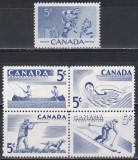 Canada 1956, 1957 - Sportul &icirc;n Canada, 2 Serii, MNH