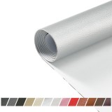 Rola de piele autoadeziva Dikariya, piele PU, argintiu, 40 x 150 cm