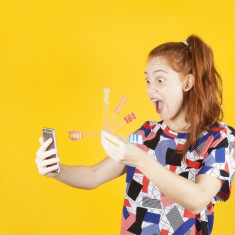 Accesorii pentru selfie - Selfie props OMG | DOIY