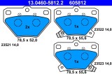 ATE 13.0460-5812.2 set placute frana,frana disc