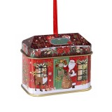Cutie Craciun metal multicolor RV cm 6,5 x 4 x 5,5 H