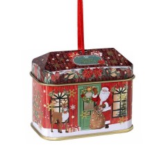 Cutie Craciun metal multicolor RV cm 6,5 x 4 x 5,5 H