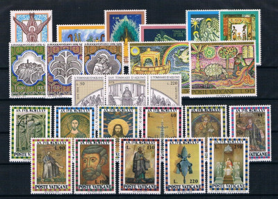 C5411 - Vatican 1974 - anul complet,timbre nestampilate MNH foto
