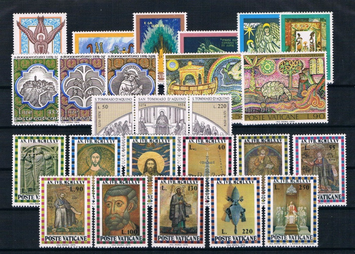 C5411 - Vatican 1974 - anul complet,timbre nestampilate MNH