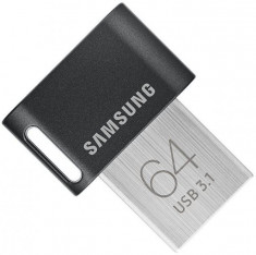 Memorie USB Flash Drive Samsung 64GB Fit Plus Micro, USB 3.1 Gen1, negru foto